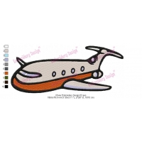 Plane Embroidery Design 03